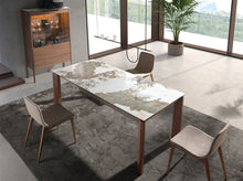 Charger l'image dans la visionneuse de la galerie, Table à manger à rallonge rectangulaire marbre porcelaine modèle 1118 Angel Cerdá