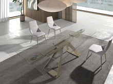Charger l'image dans la visionneuse de la galerie, Table à manger à rallonge rectangulaire verre trempé modèle 1125 Angel Cerdá