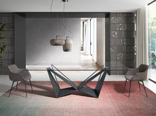 Charger l'image dans la visionneuse de la galerie, Table de salle à manger rectangulaire en verre modèle 1128 Angel Cerdá