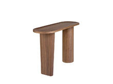 Charger l'image dans la visionneuse de la galerie, Table console ovale au design moderne en bois de noyer naturel 3249 Angel Cerdá