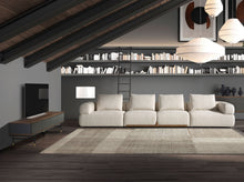 Charger l'image dans la visionneuse de la galerie, Meuble TV en bois gris foncé mat, acier noir et plateau en noyer 3265 Angel Cerdá