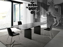 Charger l'image dans la visionneuse de la galerie, Chaise rembourrée en tissu avec pieds en acier chromé modèle 4009 Angel Cerdá