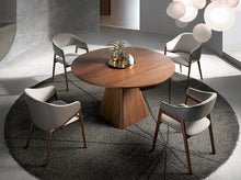 Charger l'image dans la visionneuse de la galerie, Chaise de table à manger en tissu et simili cuir Angel Cerda 4091