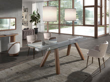 Charger l'image dans la visionneuse de la galerie, Chaise en tissu marbré marron Angel Cerda 4104