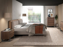 Charger l'image dans la visionneuse de la galerie, Chiffonnier en noyer et acier foncé métallisé avec plan en marbre de porcelaine 7153 Angel Cerdá