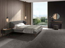 Charger l'image dans la visionneuse de la galerie, Console rectangulaire en noyer, bois gris foncé mat et acier noir 7171 Angel Cerdá