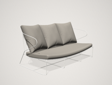 Charger l'image dans la visionneuse de la galerie, Canapé d'extérieur de jardin Isimar Bolonia gamme BOLONIA 8073