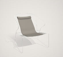 Charger l'image dans la visionneuse de la galerie, Chaise longue d'extérieur avec coussin Isimar Bolonia gamme BOLONIA 9143