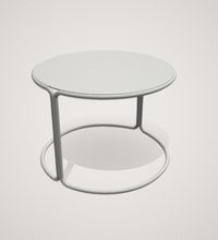 Charger l'image dans la visionneuse de la galerie, Table basse ronde de jardin en acier Isimar Paradiso gamme PARADISO 9331