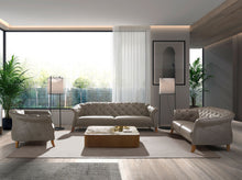 Charger l'image dans la visionneuse de la galerie, Canapé chester 2 places cuir gris 6187 Angel Cerdá