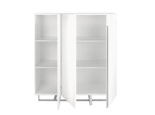 Charger l'image dans la visionneuse de la galerie, Buffet en bois blanc et acier chromé Angel Cerda 3053