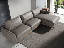 Charger l'image dans la visionneuse de la galerie, Canapé d'Angle en Cuir de Vachette Gris Foncé modèle 6154 Angel Cerdá