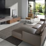 Charger l'image dans la visionneuse de la galerie, Canapé d'Angle en Cuir de Vachette Gris Foncé modèle 6154 Angel Cerdá