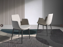 Charger l'image dans la visionneuse de la galerie, Lot de 2 Chaises de table à manger en tissu Angel Cerda 4002