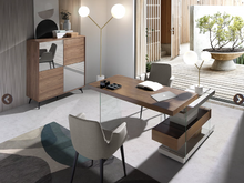 Charger l'image dans la visionneuse de la galerie, Lot de 2 Chaises de table à manger en tissu Angel Cerda 4002