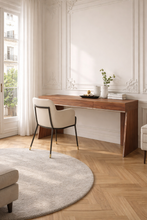 Charger l'image dans la visionneuse de la galerie, Bureau droit design en bois de noyer