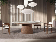 Charger l'image dans la visionneuse de la galerie, Table de salle à manger ovale en marbre & noyer 1177 Angel Cerdá