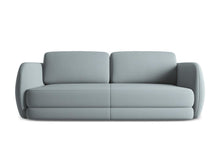 Charger l'image dans la visionneuse de la galerie, Canapé 3 places en tissu velours design Kiana sur Prestalia Shop