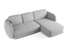 Charger l'image dans la visionneuse de la galerie, Canapé d'angle design en tissu structuré et velours Kiana Makamii