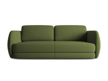 Charger l'image dans la visionneuse de la galerie, Canapé 3 places en tissu velours design Kiana sur Prestalia Shop