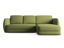 Charger l'image dans la visionneuse de la galerie, Canapé d'angle en tissu velours design Kiana