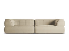 Charger l'image dans la visionneuse de la galerie, Canapé 4 places design confortable en tissu velours Liko sur Prestalia Shop