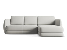 Charger l'image dans la visionneuse de la galerie, Canapé d'angle design en tissu structuré et velours Kiana Makamii