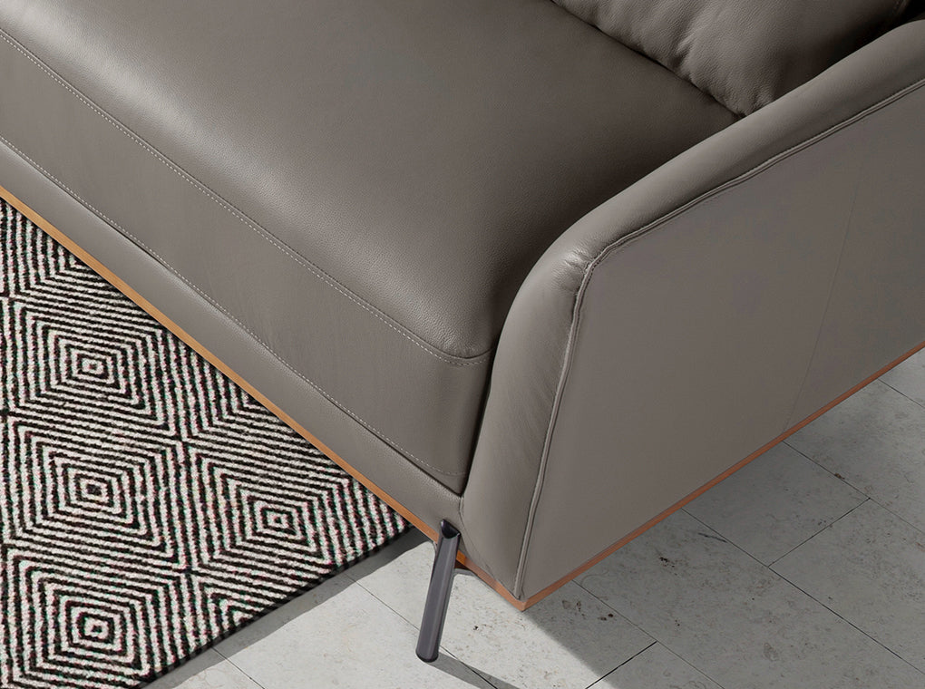 Canapé chaise longue gauche relaxant en cuir Angel Cerdá modèle 6153