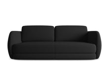 Charger l'image dans la visionneuse de la galerie, Canapé 3 places design tissu structuré et velours Kiana