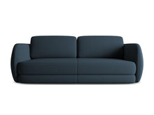 Charger l'image dans la visionneuse de la galerie, Canapé 3 places design tissu structuré et velours Kiana