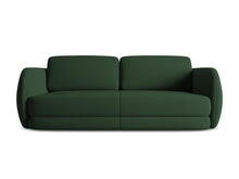 Charger l'image dans la visionneuse de la galerie, Canapé 3 places design tissu structuré et velours Kiana