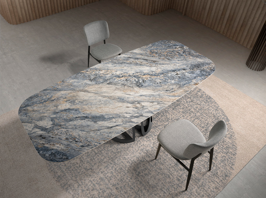 Chaise de salle à manger Angel Cerdá 4147 en tissu gris clair