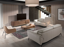 Charger l'image dans la visionneuse de la galerie, Fauteuil en tissu et cuir écologique Angel Cerda 5099