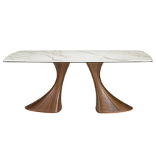 Charger l'image dans la visionneuse de la galerie, Table de salle à manger en marbre & noyer 1174 Angel Cerdá