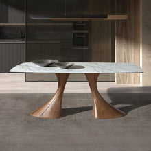 Charger l'image dans la visionneuse de la galerie, Table de salle à manger en marbre & noyer 1174 Angel Cerdá