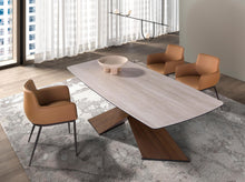 Charger l'image dans la visionneuse de la galerie, Table de salle à manger ovale en marbre & noyer 1175 Angel Cerdá