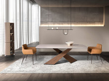 Charger l'image dans la visionneuse de la galerie, Table de salle à manger ovale en marbre & noyer 1175 Angel Cerdá