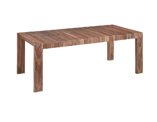 Table à manger extensible en bois de noyer Angel Cerda 1012