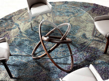 Charger l'image dans la visionneuse de la galerie, Table à manger en verre trempé et bois couleur noyer 1020 Piro