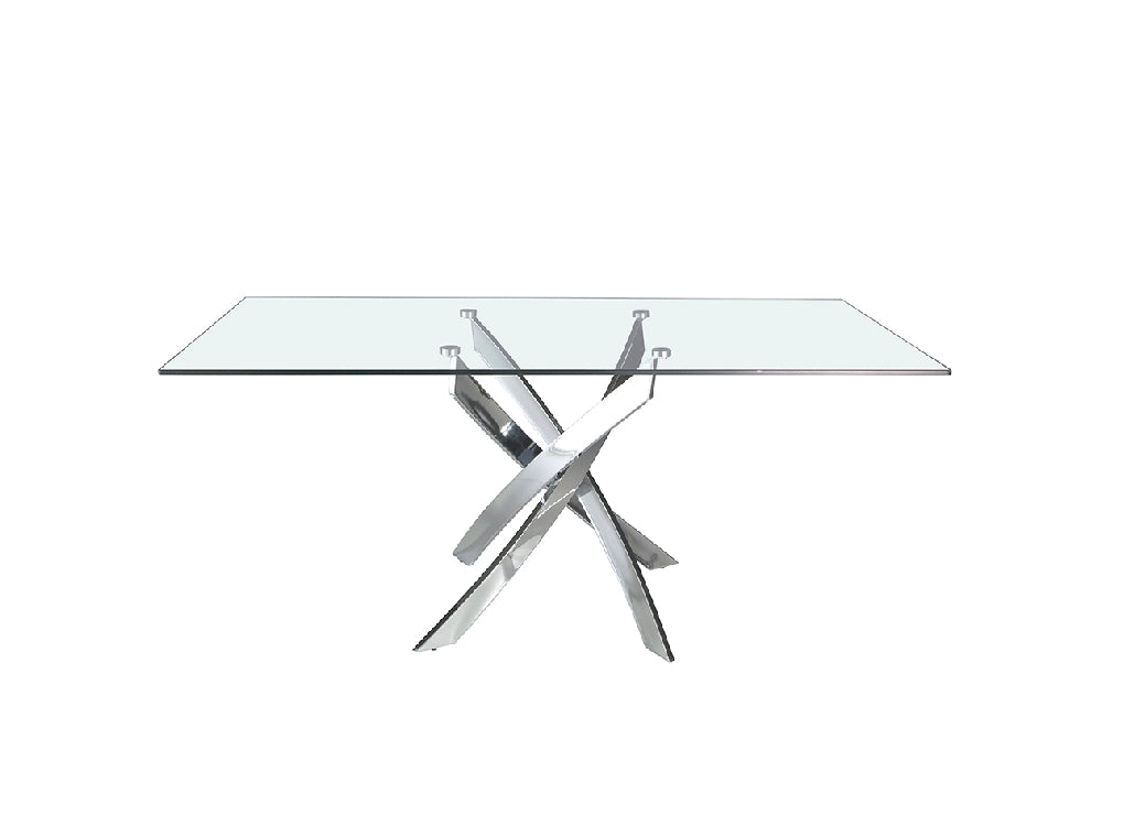 Table à manger ANGEL CERDA 1061 rectangulaire en verre trempé