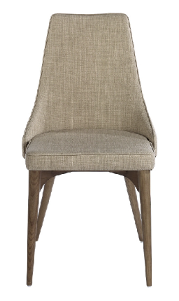 Chaise de salle à manger en tissu avec pieds en bois noyer – Angel Cerdá 4032