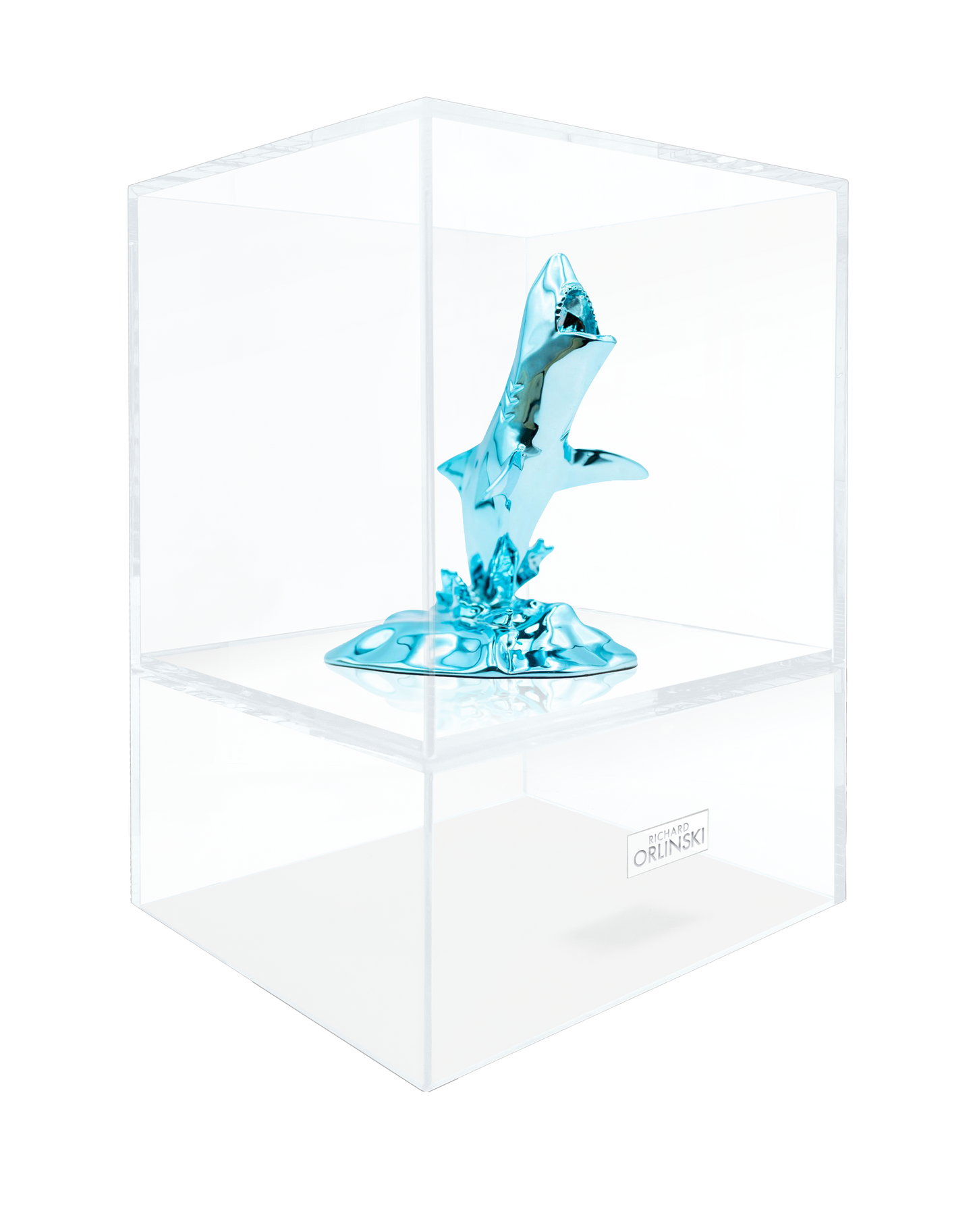 Sculpture Requin Richard ORLINSKI + Vitrine