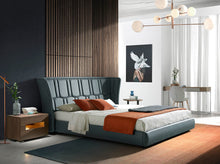 Charger l'image dans la visionneuse de la galerie, Lit double rembourré et structure en bois de pins