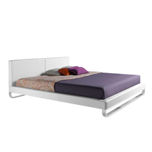 Charger l'image dans la visionneuse de la galerie, Lit rembourré avec pieds en acier poli