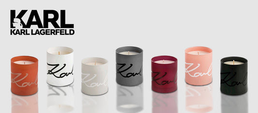 Notre sélection de bougies déco parfumées haut de gamme : Les bougie parfumées de la marque Karl Lagerfeld