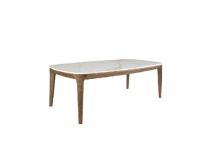 Table ovale en marbre et noyer modèle 2132 Angel Cerdá