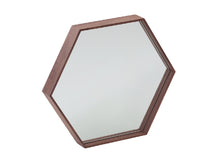 Charger l&#39;image dans la visionneuse de la galerie, Miroir hexagonal en noyer modèle 3039 Angel Cerdá
