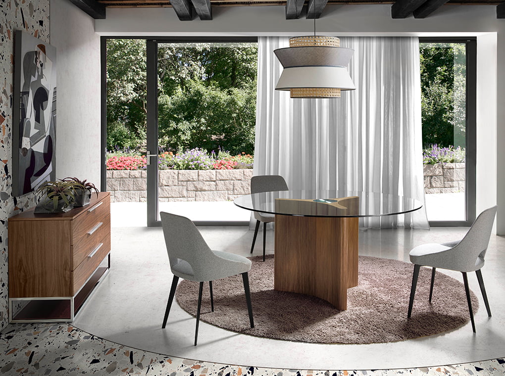 Chaise de salle à manger design en tissu – Angel Cerdá 4101