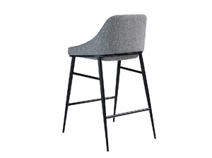 Tabouret tapissé en tissu et structure en acier noir modèle 4103 Angel Cerdá