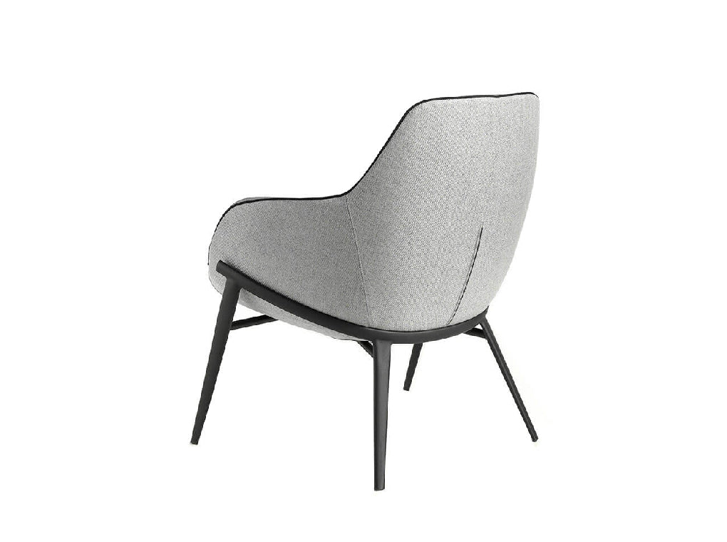 Fauteuil Confident rembourré en tissu gris modèle 5065 Angel Cerdá